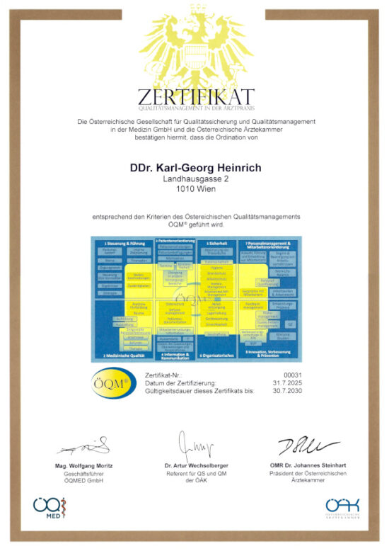 ÖQM® certificate quality management in the doctor’s office